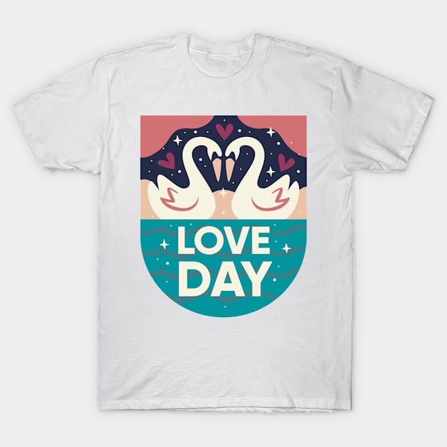 love day for the swan T-Shirt by bignosestudios